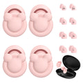 2 Pairs Ear Plugs for Sleeping Noise Cancelling Reusable Earplugs for Noise Reduction 24dB-30dB with 16 Ear Tips Hearing Protection Ear Plugs for Concert Noise Sensitivity Study & Work Reusable