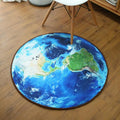 Creative Moon Earth Round Rug for Study Room