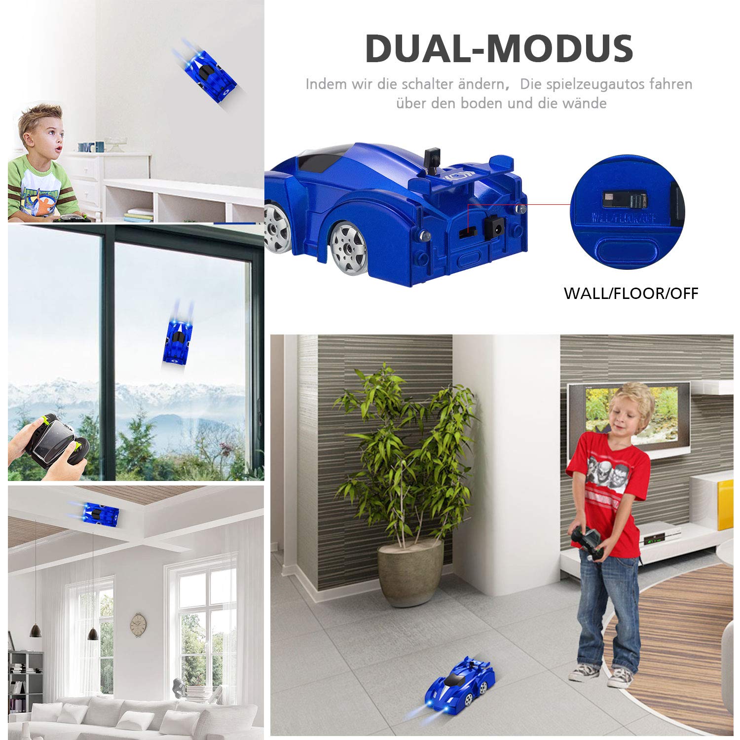 9930B Mini Climbing Car with LED Lights Dual Mode