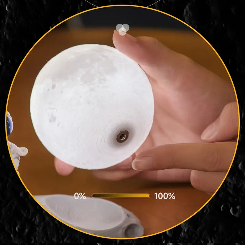 Small Astronaut & Moon Touch Sensor Night Light