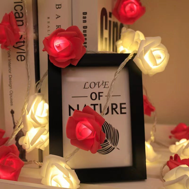LED Simulation Rose String Lights for Valentine's Day