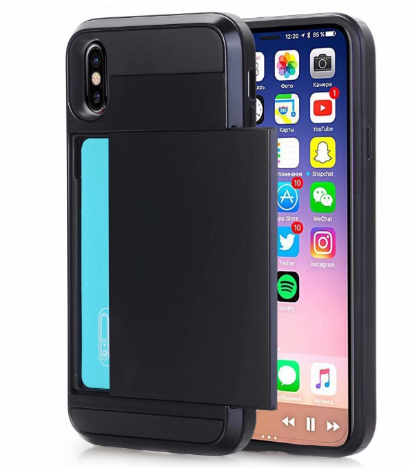 Sliding Card Phone Case - Protective Cover for Phones