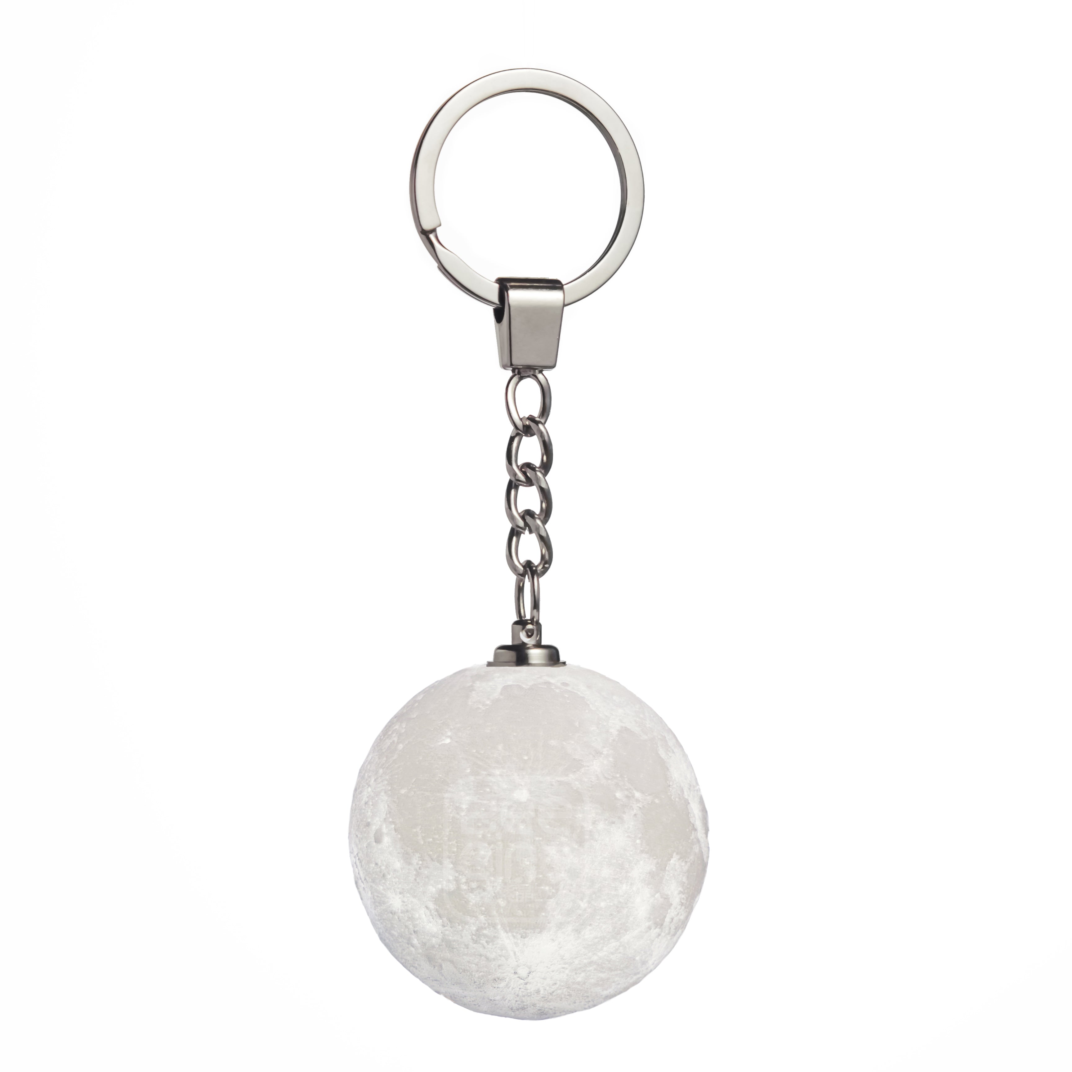 Moon Lamp Keychain with Glow Feature