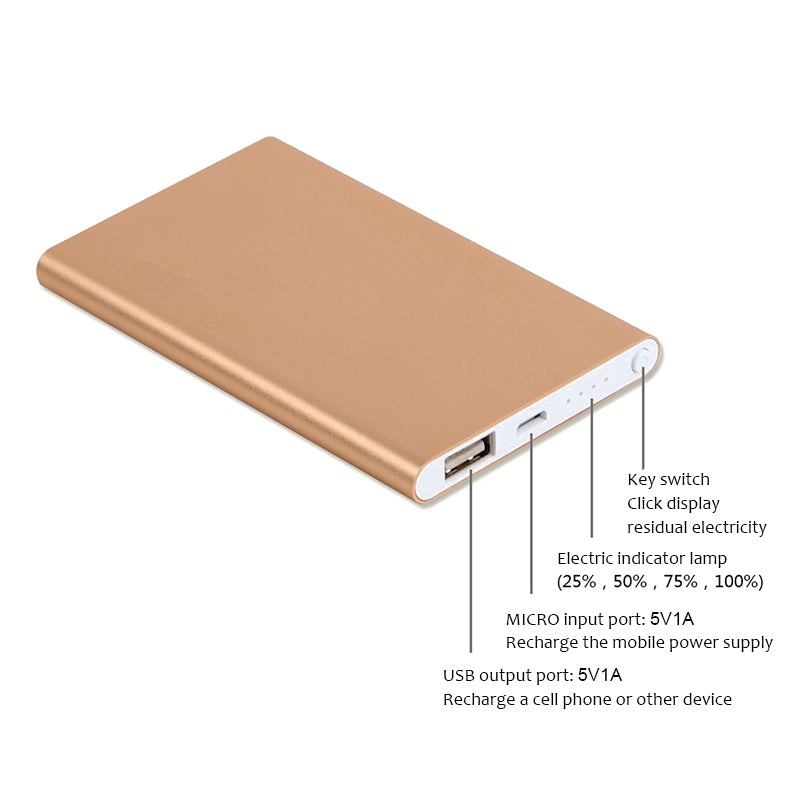 Ultra-Thin Mobile Power Bank for Phones