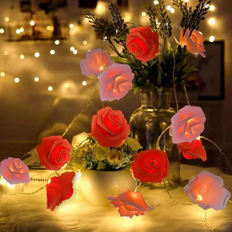 LED Simulation Rose String Lights for Valentine's Day