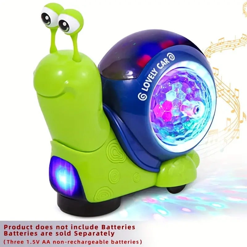 Crawling Snail Baby Toy with Lights and Music