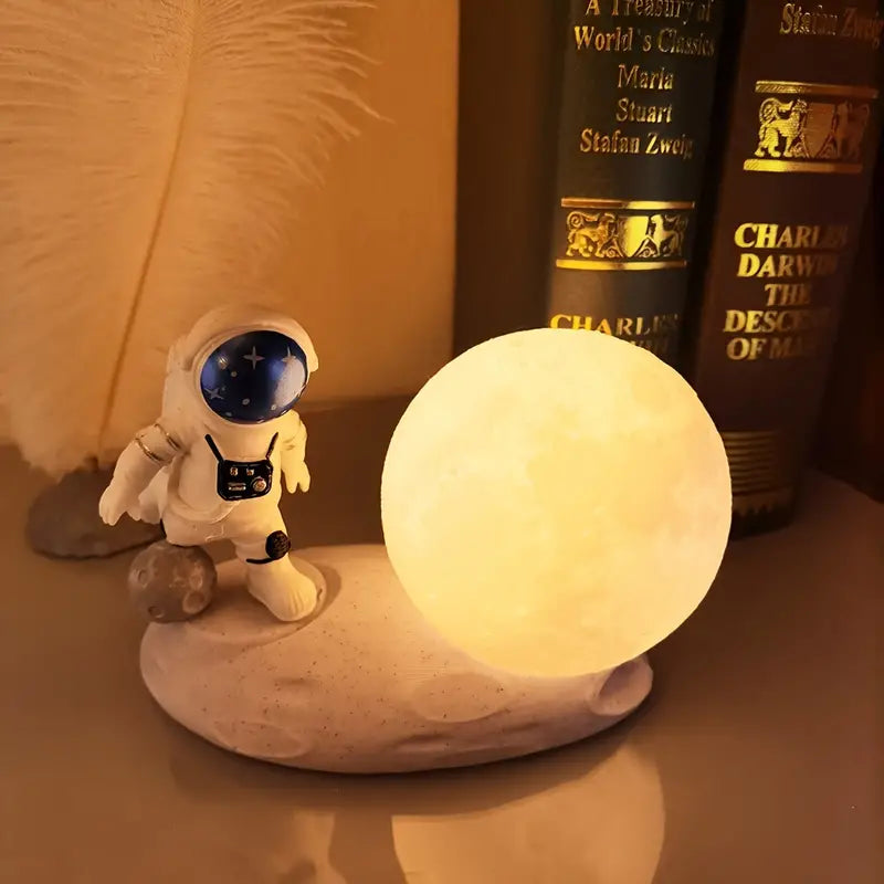 Small Astronaut & Moon Touch Sensor Night Light