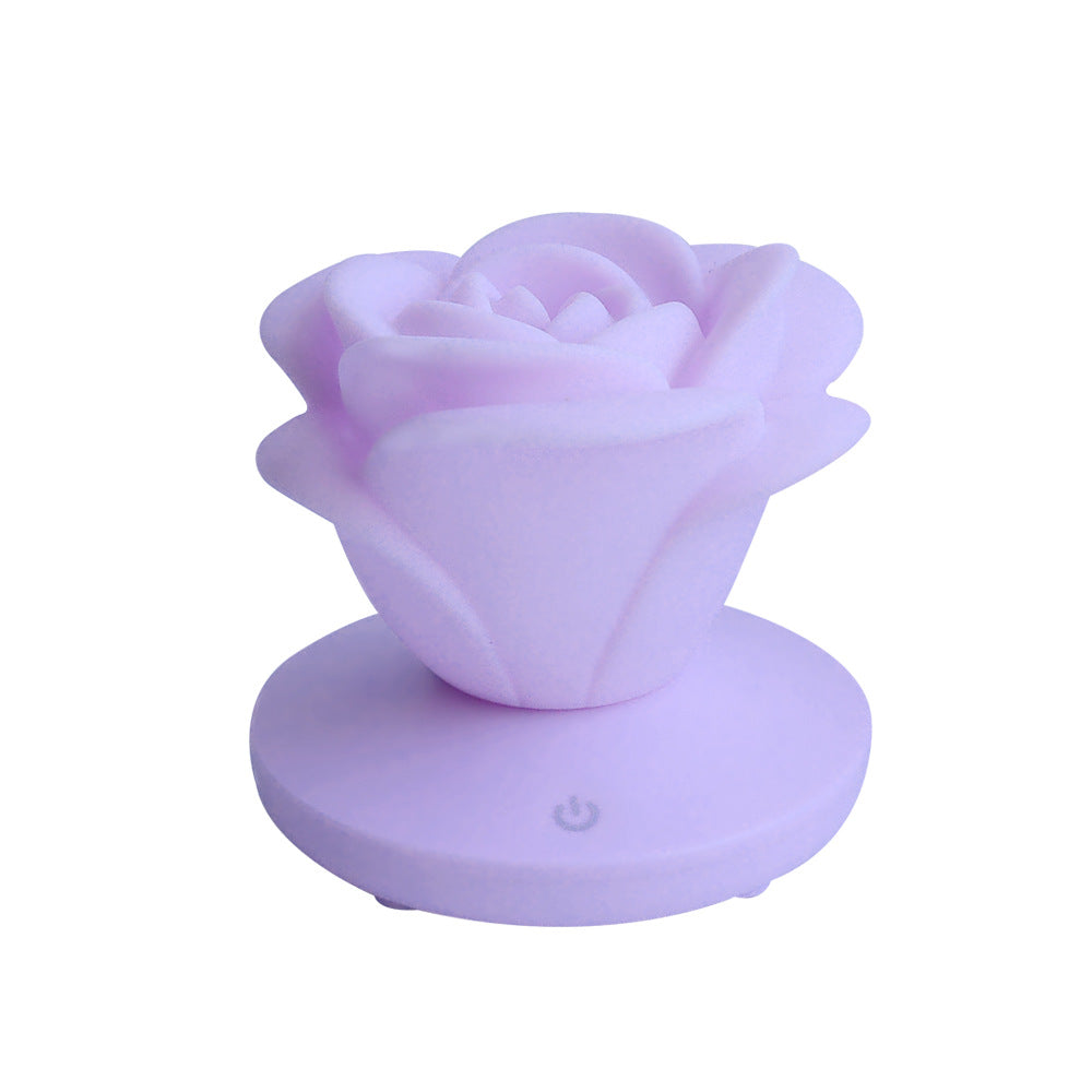 USB Rechargeable Rose Flower LED Touch Table Lamp