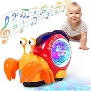 Crawling Snail Baby Toy with Lights and Music