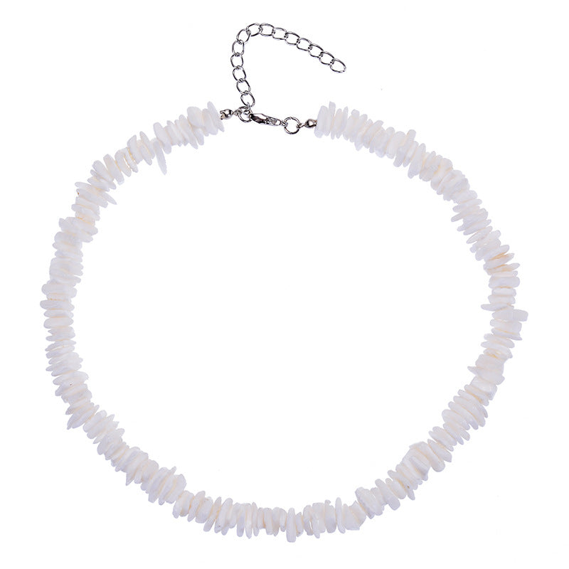 Cross-Border Jewelry White Shell Necklace Set