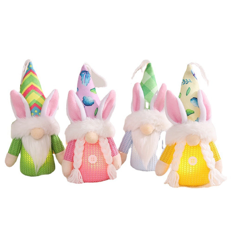 Easter Decoration with Lights and Creative Arrangements