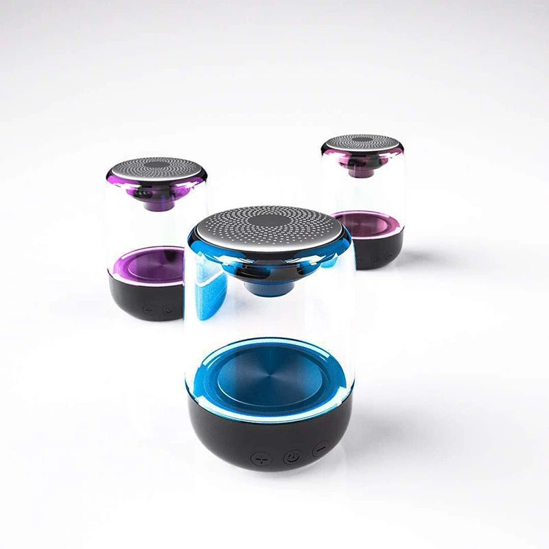 Portable Bluetooth Speaker with Colorful Lights