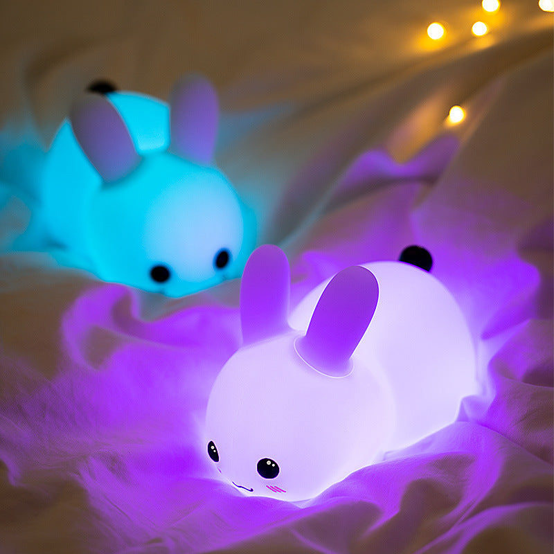 New USB Rechargeable Color-Changing Rabbit Night Light