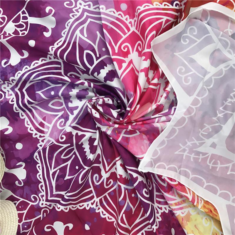 Beach Tapestry, Floral Beach Shawl, Beach Mat