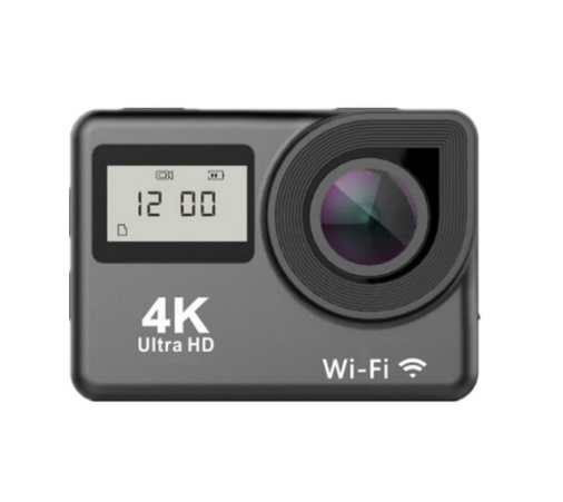 4K Dual-Screen Action Camera with WiFi Functionality