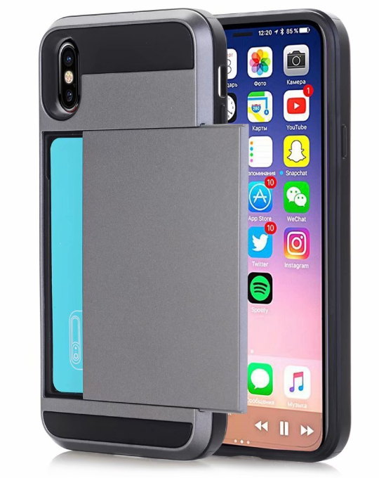 Sliding Card Phone Case - Protective Cover for Phones