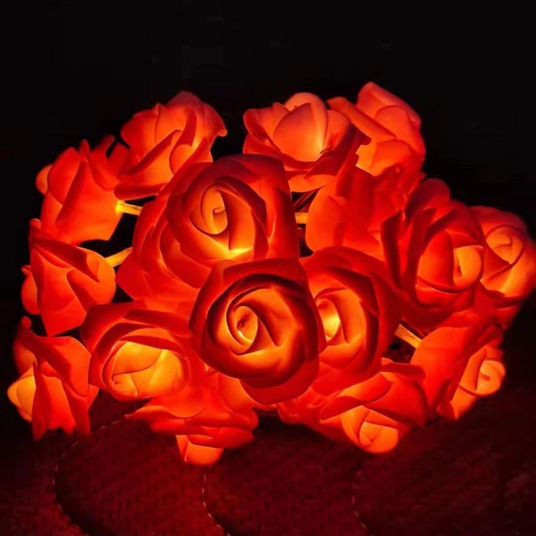 LED Simulation Rose String Lights for Valentine's Day