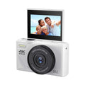 64MP Digital Camera for Photography and Video: 4K Vlogging Camera for YouTube with 3 Flip Screen and 32GB TF Card 16X Zoom Digital Camera for Gift (White)