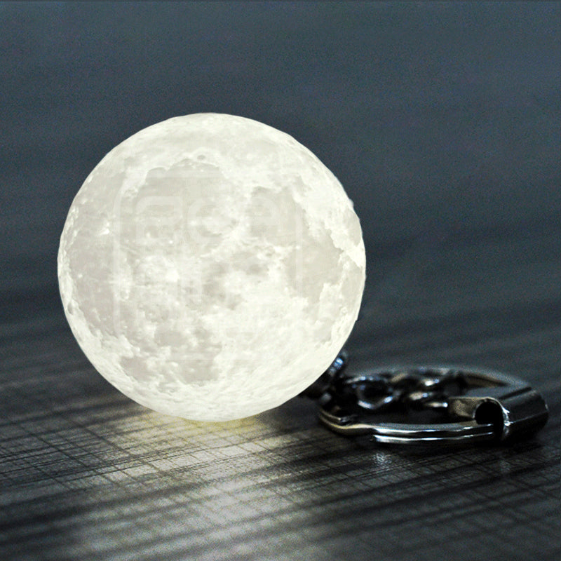 Moon Lamp Keychain with Glow Feature