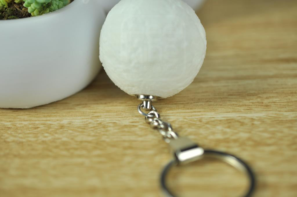 Moon Lamp Keychain with Glow Feature