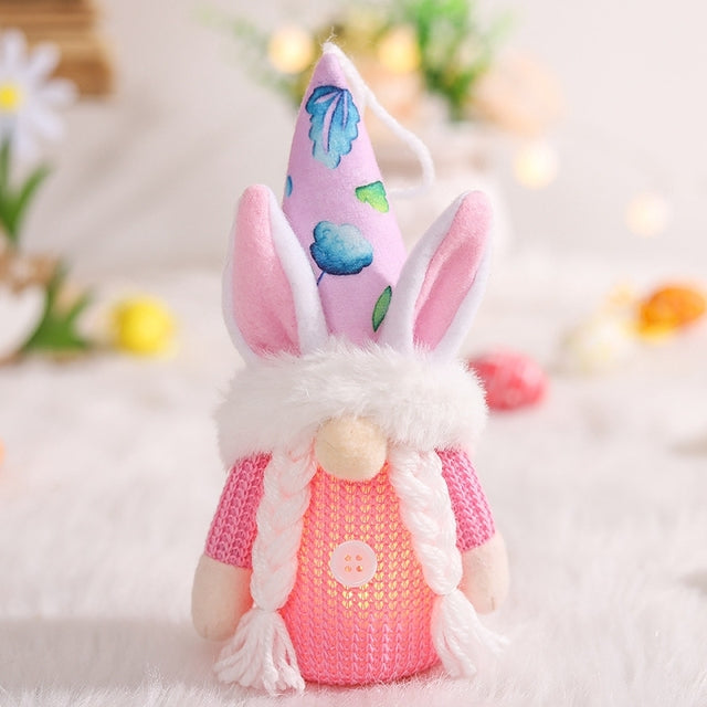 Easter Decoration with Lights and Creative Arrangements