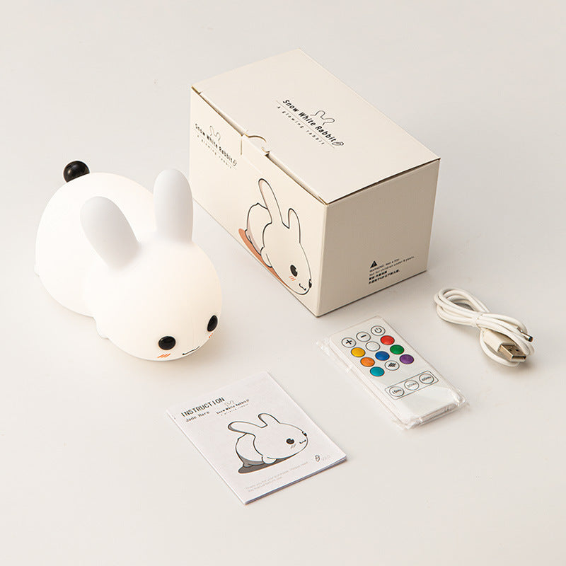 New USB Rechargeable Color-Changing Rabbit Night Light