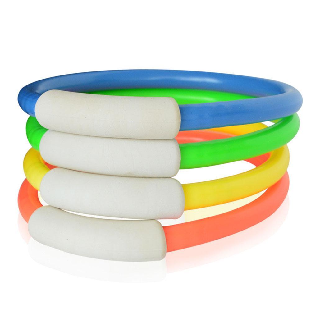 4pcs Underwater Diving Rings for Kids Swimming Fun