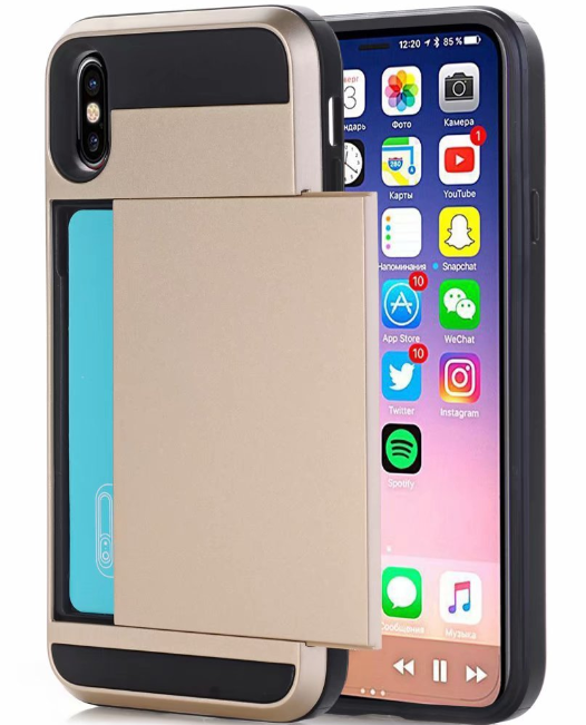 Sliding Card Phone Case - Protective Cover for Phones