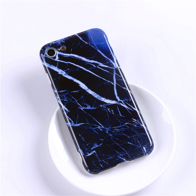 Marble Soft Case with Rainbow Design for Phones
