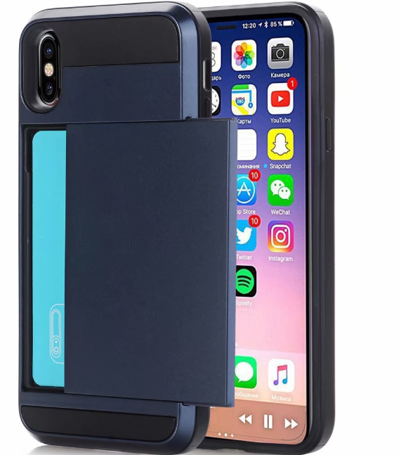 Sliding Card Phone Case - Protective Cover for Phones