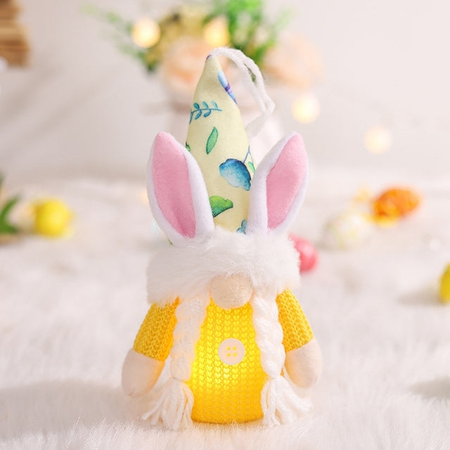Easter Decoration with Lights and Creative Arrangements