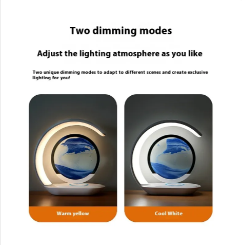 Sand Art Wireless Charger Lamp