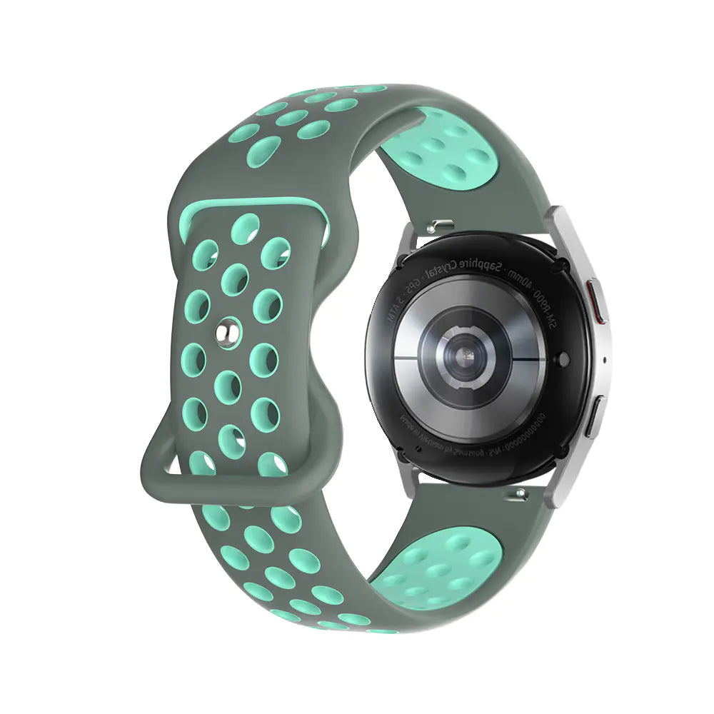 Silicone Watch Strap with Butterfly Clasp for Samsung & Huawei