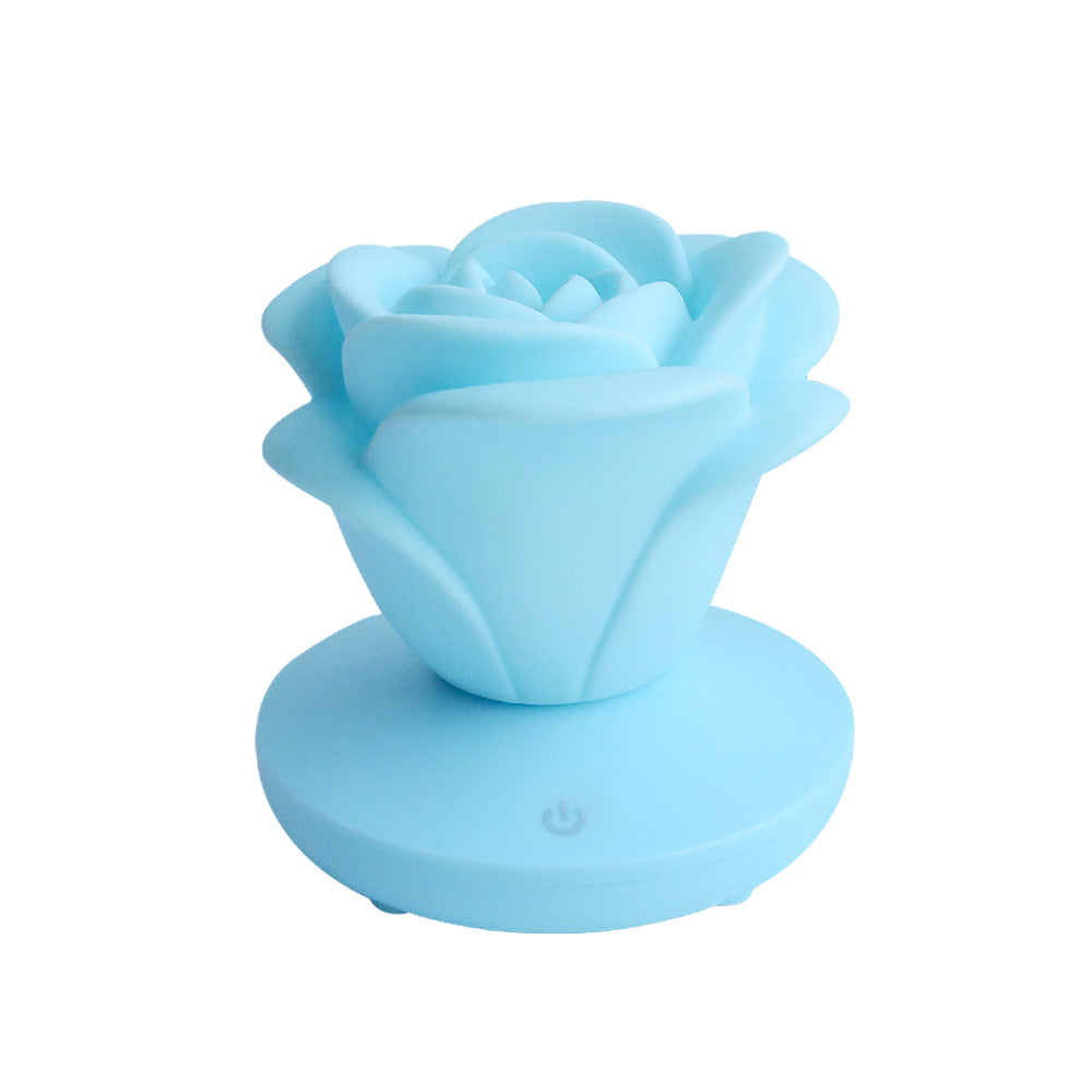 USB Rechargeable Rose Flower LED Touch Table Lamp