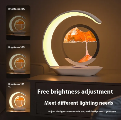 Sand Art Wireless Charger Lamp