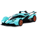SASBSC Toy Cars Lambo V12 Sports Car Toy with Light and Sound Diecast Metal Model Cars for 3+ Year Old Boys Pull Back Race Car Gift Toys for Kids Ages 3+ (Blue)