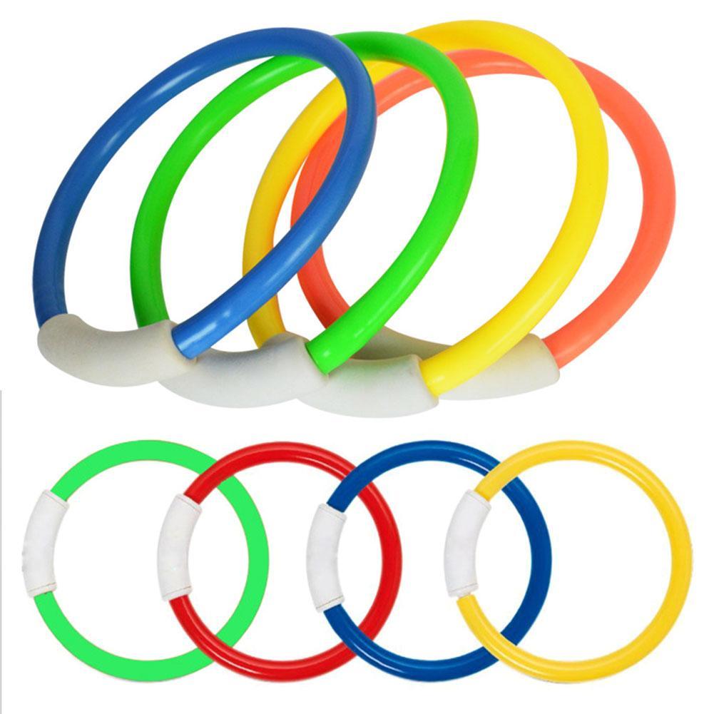 4pcs Underwater Diving Rings for Kids Swimming Fun