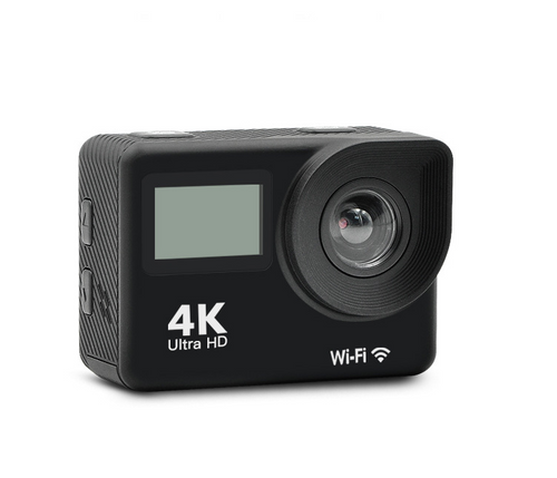 4K Dual-Screen Action Camera with WiFi Functionality