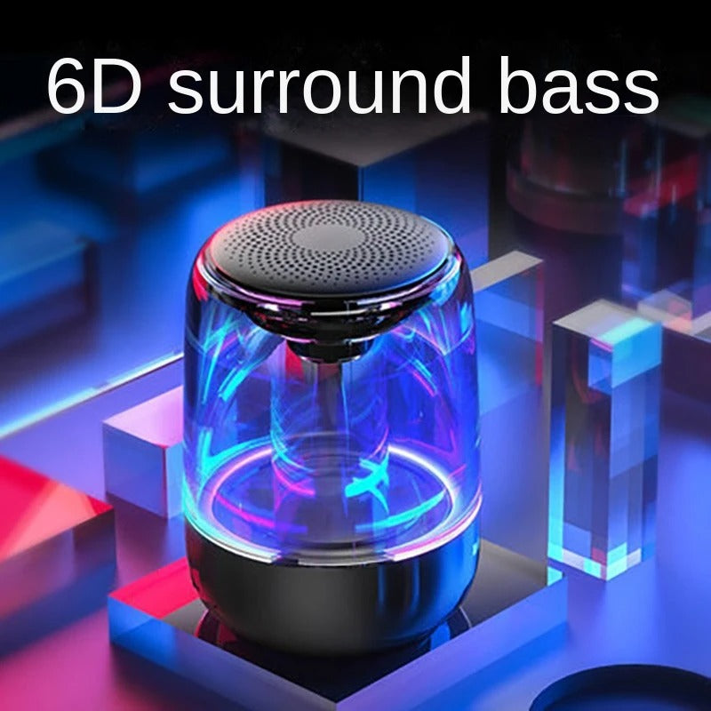 Portable Bluetooth Speaker with Colorful Lights